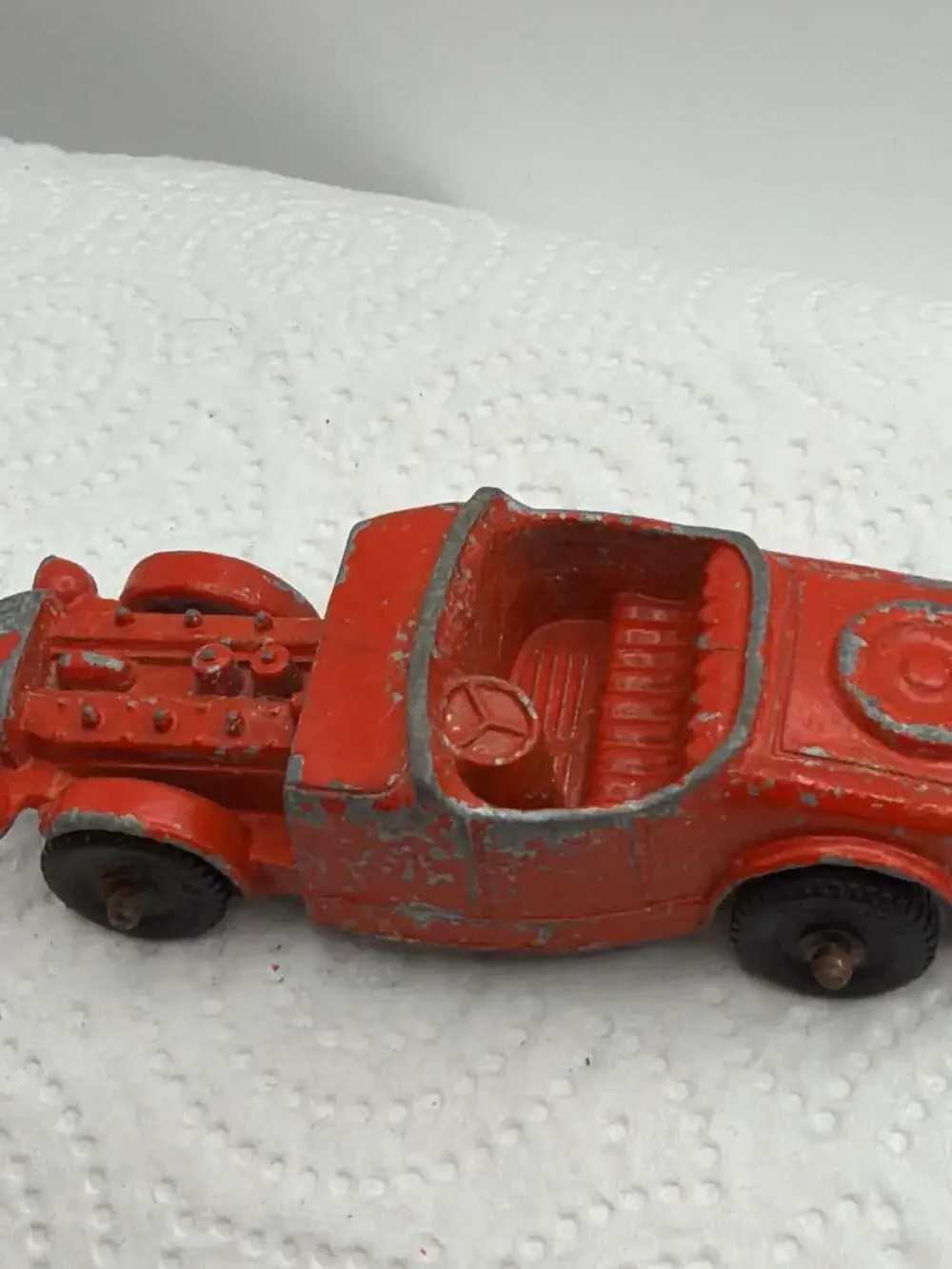 Vintage Tootsietoy Ford Model B Red Diecast Hotrod Roadster Toy Car